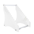Record Storage Holder 12 Slots Acrylic Vinyl Record Organizer Easy Assembly Access Record Stand for Music Collection Album Transparent