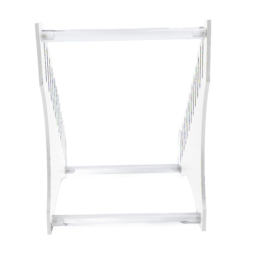 Record Storage Holder 12 Slots Acrylic Vinyl Record Organizer Easy Assembly Access Record Stand for Music Collection Album Transparent