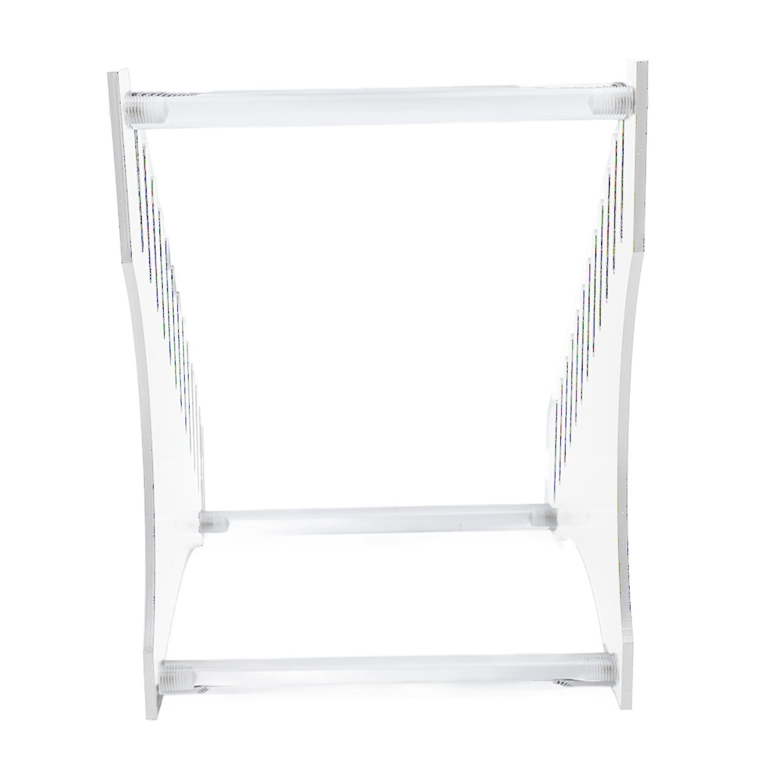 Record Storage Holder 12 Slots Acrylic Vinyl Record Organizer Easy Assembly Access Record Stand for Music Collection Album Transparent