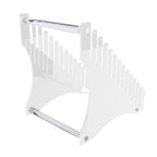 Record Storage Holder 12 Slots Acrylic Vinyl Record Organizer Easy Assembly Access Record Stand for Music Collection Album Transparent