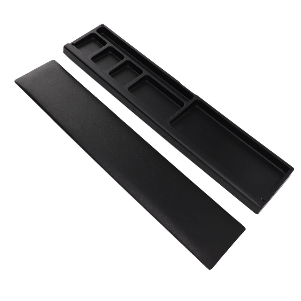 Keyboard Wrist Rest Pad Ergonomic Soft Prevent Slip Keyboard Wrist Support with Partition Storage Case for Office Black
