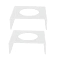 2PCS Football Stand Clear Display Holder Acrylic Stable Support Anti Scratch Versatile Display Rack for Basketball Volleyball