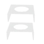 2PCS Football Stand Clear Display Holder Acrylic Stable Support Anti Scratch Versatile Display Rack for Basketball Volleyball