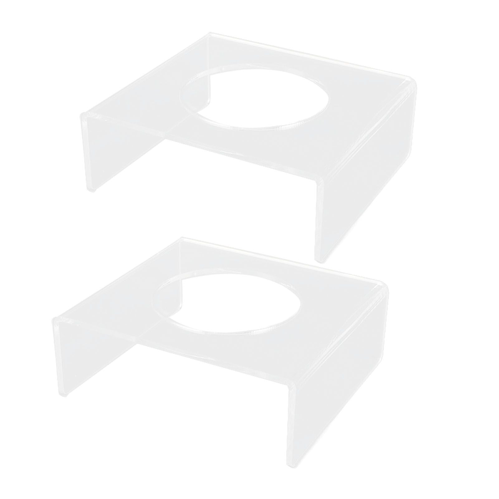 2PCS Football Stand Clear Display Holder Acrylic Stable Support Anti Scratch Versatile Display Rack for Basketball Volleyball