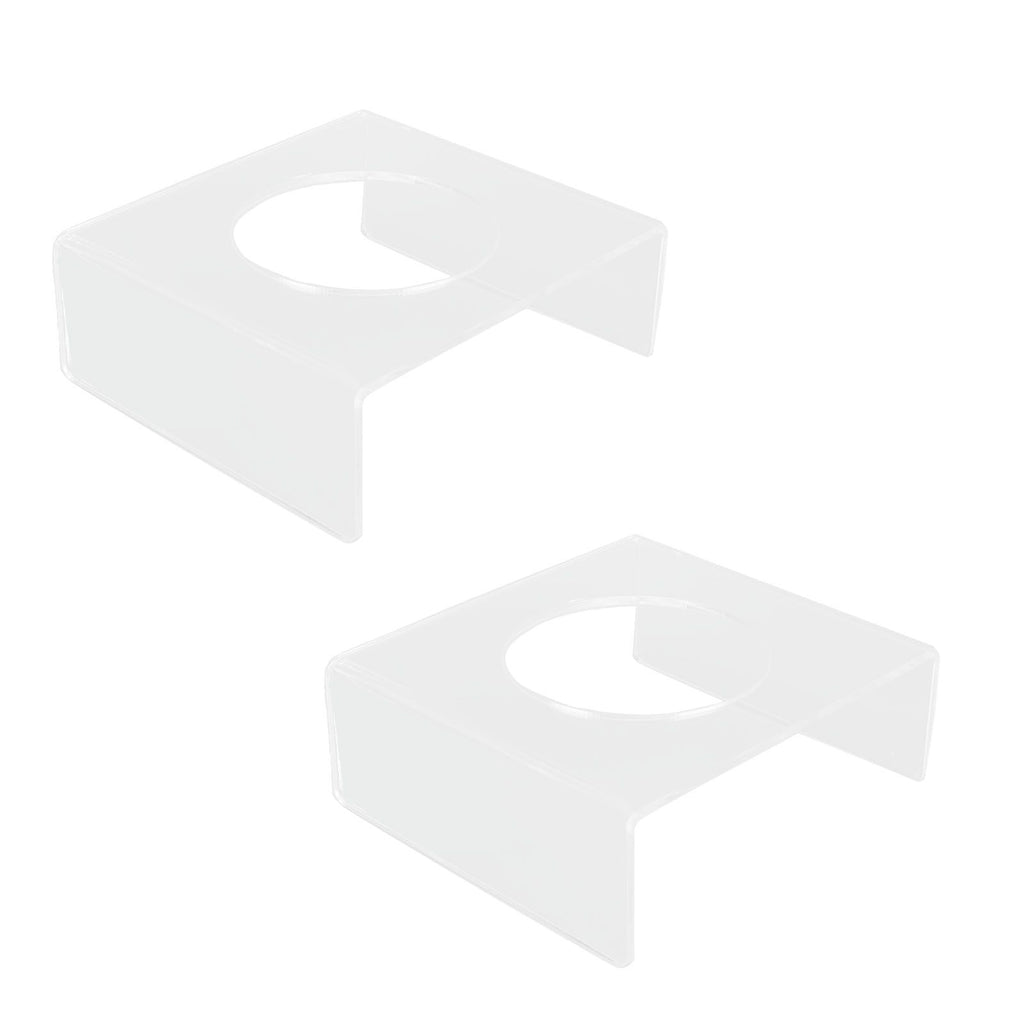 2PCS Football Stand Clear Display Holder Acrylic Stable Support Anti Scratch Versatile Display Rack for Basketball Volleyball