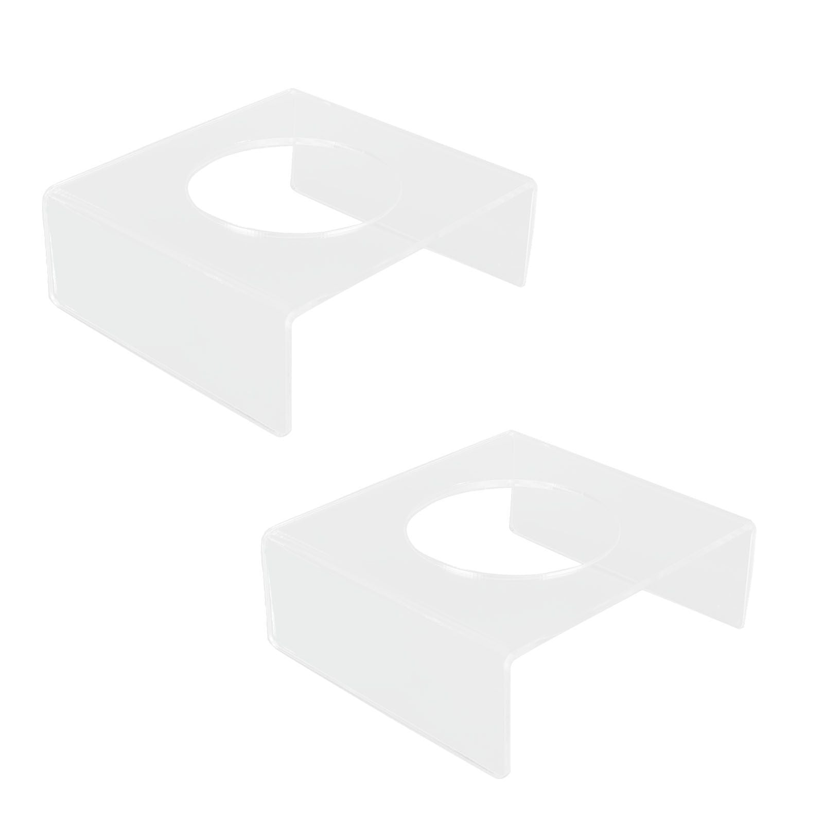 2PCS Football Stand Clear Display Holder Acrylic Stable Support Anti Scratch Versatile Display Rack for Basketball Volleyball