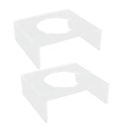 2PCS Football Stand Clear Display Holder Acrylic Stable Support Anti Scratch Versatile Display Rack for Basketball Volleyball