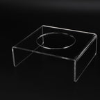 2PCS Football Stand Clear Display Holder Acrylic Stable Support Anti Scratch Versatile Display Rack for Basketball Volleyball