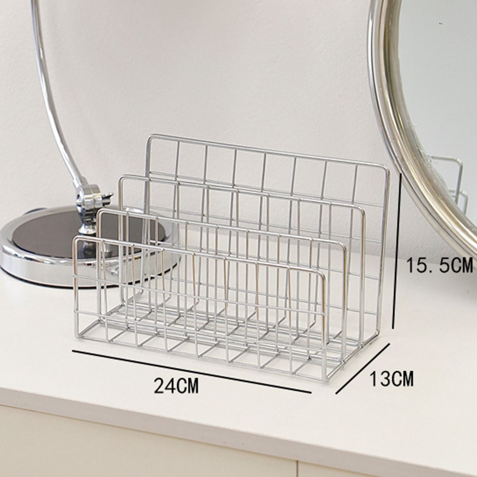Book Sorter File Magazine Display Organizer Iron Bookend Home Decoration for Office Shelf