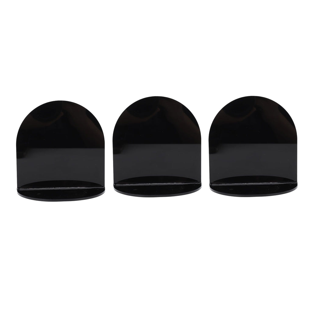 3pcs Wall Speaker Floating Shelves Acrylic Waterproof Wall Mounted Speaker Display Stand for Baby Camera Small Alarm Clock Black