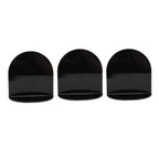 3pcs Wall Speaker Floating Shelves Acrylic Waterproof Wall Mounted Speaker Display Stand for Baby Camera Small Alarm Clock Black
