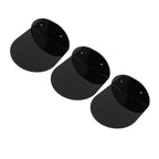 3pcs Wall Speaker Floating Shelves Acrylic Waterproof Wall Mounted Speaker Display Stand for Baby Camera Small Alarm Clock Black
