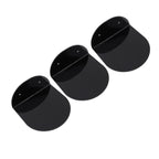 3pcs Wall Speaker Floating Shelves Acrylic Waterproof Wall Mounted Speaker Display Stand for Baby Camera Small Alarm Clock Black