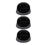 3pcs Wall Speaker Floating Shelves Acrylic Waterproof Wall Mounted Speaker Display Stand for Baby Camera Small Alarm Clock Black