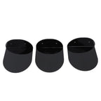 3pcs Wall Speaker Floating Shelves Acrylic Waterproof Wall Mounted Speaker Display Stand for Baby Camera Small Alarm Clock Black