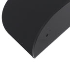 3pcs Wall Speaker Floating Shelves Acrylic Waterproof Wall Mounted Speaker Display Stand for Baby Camera Small Alarm Clock Black
