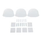 3pcs Wall Speaker Floating Shelves Acrylic Waterproof Wall Mounted Speaker Display Stand for Baby Camera Small Alarm Clock Transparent