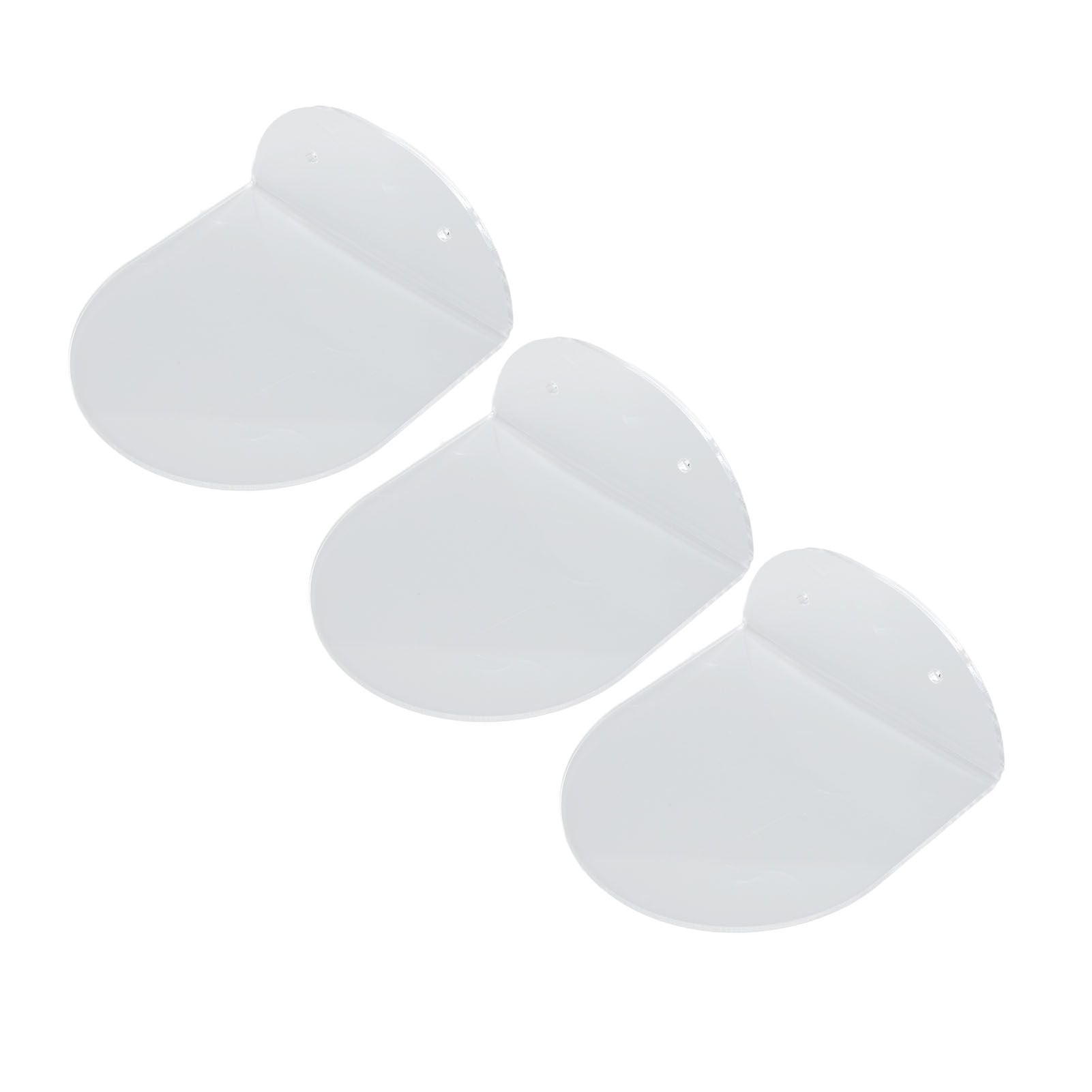 3pcs Wall Speaker Floating Shelves Acrylic Waterproof Wall Mounted Speaker Display Stand for Baby Camera Small Alarm Clock Transparent