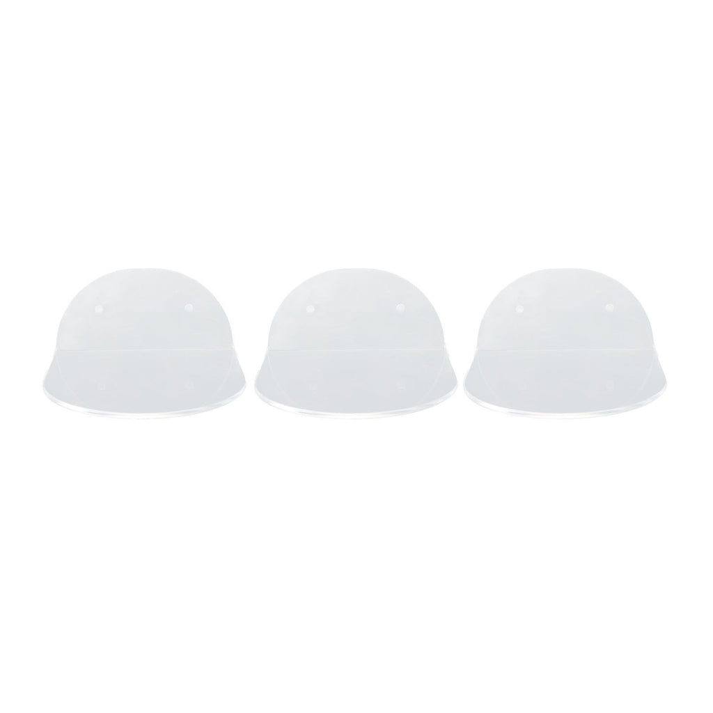 3pcs Wall Speaker Floating Shelves Acrylic Waterproof Wall Mounted Speaker Display Stand for Baby Camera Small Alarm Clock Transparent
