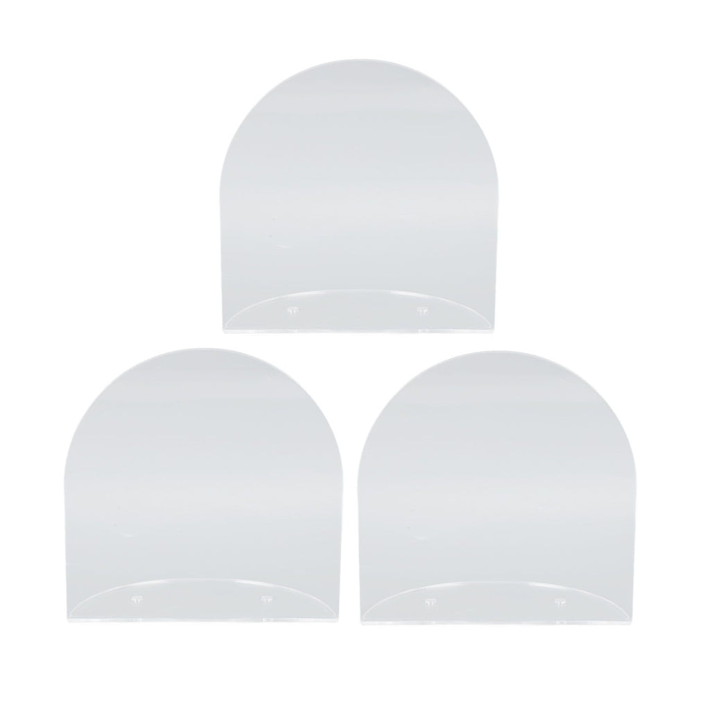3pcs Wall Speaker Floating Shelves Acrylic Waterproof Wall Mounted Speaker Display Stand for Baby Camera Small Alarm Clock Transparent