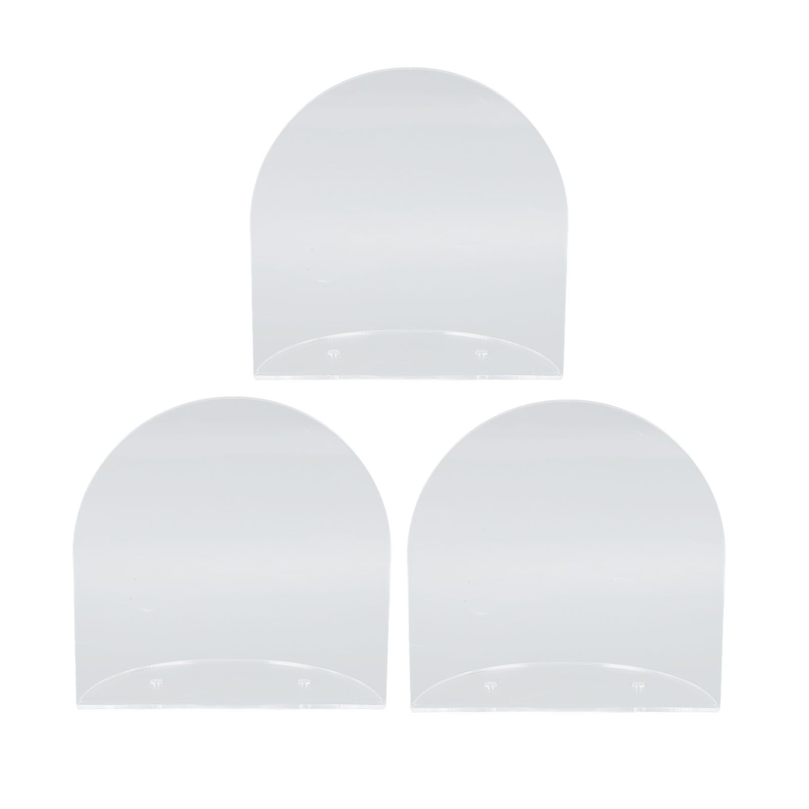 3pcs Wall Speaker Floating Shelves Acrylic Waterproof Wall Mounted Speaker Display Stand for Baby Camera Small Alarm Clock Transparent