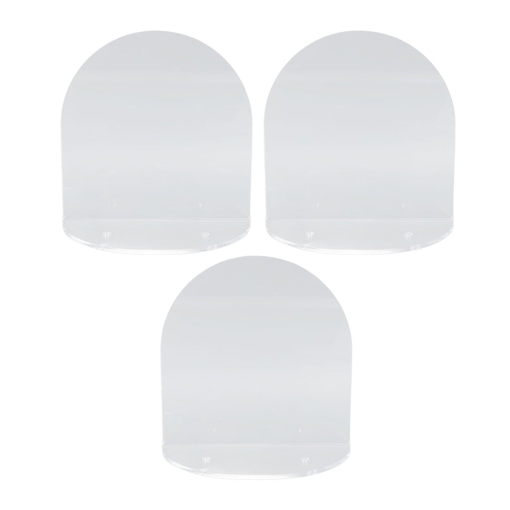 3pcs Wall Speaker Floating Shelves Acrylic Waterproof Wall Mounted Speaker Display Stand for Baby Camera Small Alarm Clock Transparent