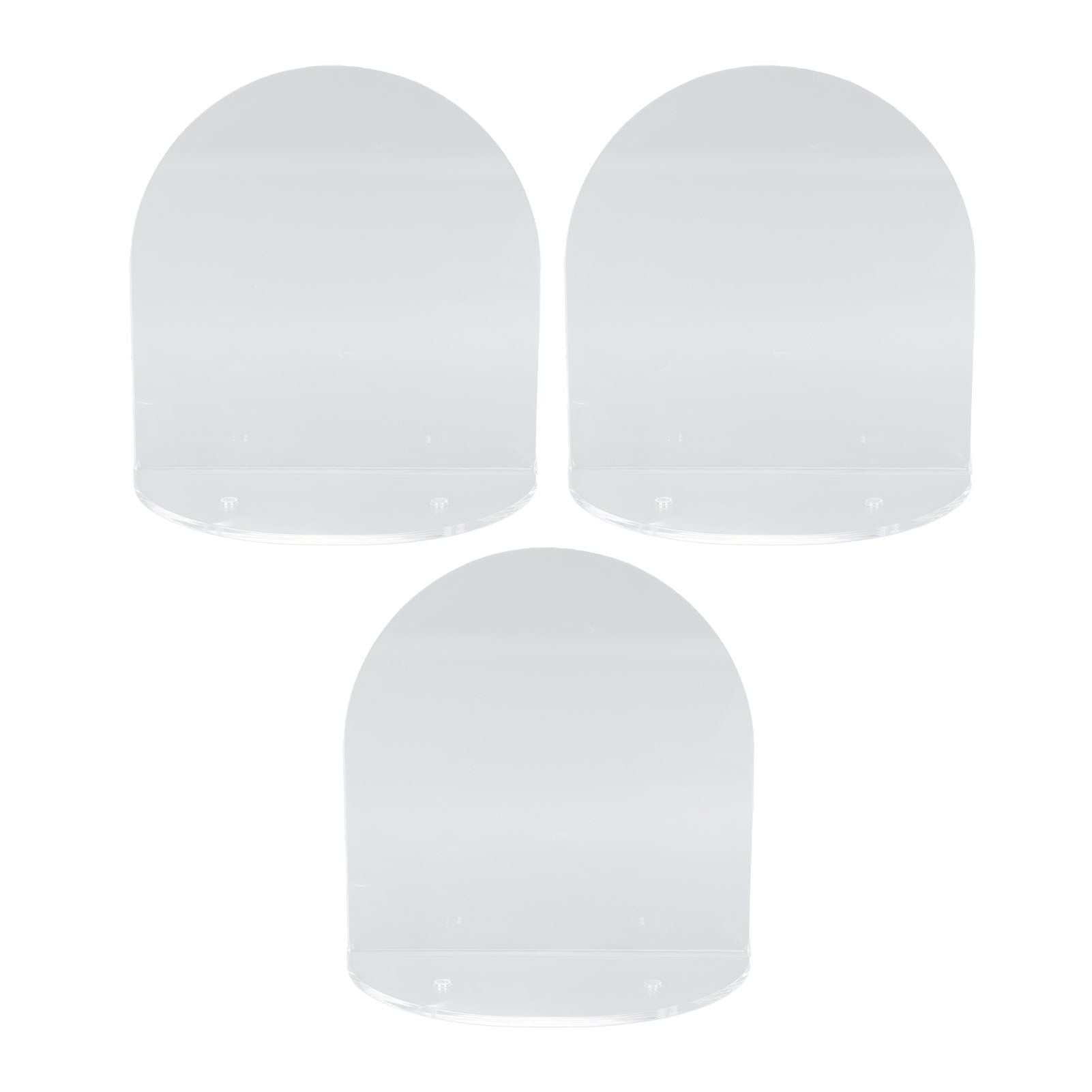 3pcs Wall Speaker Floating Shelves Acrylic Waterproof Wall Mounted Speaker Display Stand for Baby Camera Small Alarm Clock Transparent