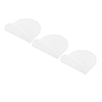 3pcs Wall Speaker Floating Shelves Acrylic Waterproof Wall Mounted Speaker Display Stand for Baby Camera Small Alarm Clock White