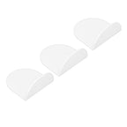3pcs Wall Speaker Floating Shelves Acrylic Waterproof Wall Mounted Speaker Display Stand for Baby Camera Small Alarm Clock White