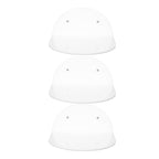 3pcs Wall Speaker Floating Shelves Acrylic Waterproof Wall Mounted Speaker Display Stand for Baby Camera Small Alarm Clock White
