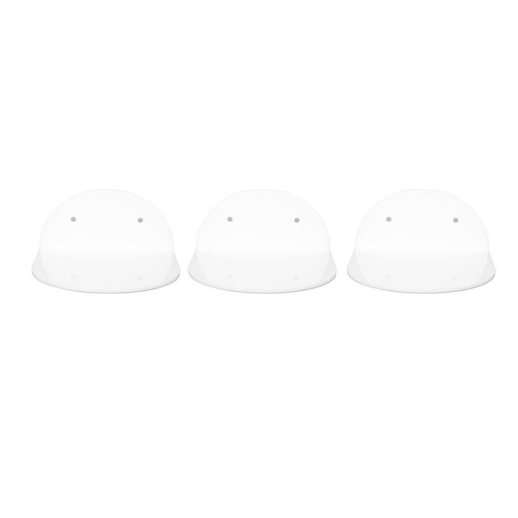 3pcs Wall Speaker Floating Shelves Acrylic Waterproof Wall Mounted Speaker Display Stand for Baby Camera Small Alarm Clock White