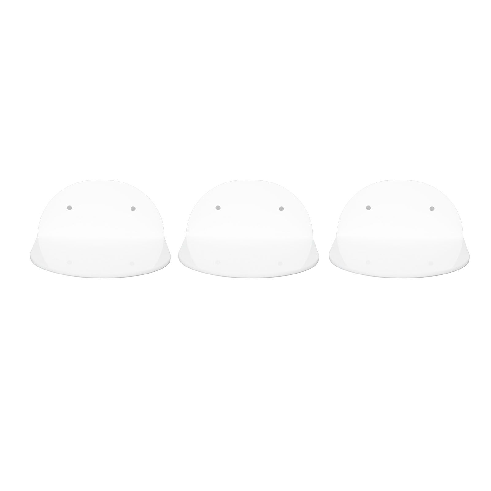 3pcs Wall Speaker Floating Shelves Acrylic Waterproof Wall Mounted Speaker Display Stand for Baby Camera Small Alarm Clock White