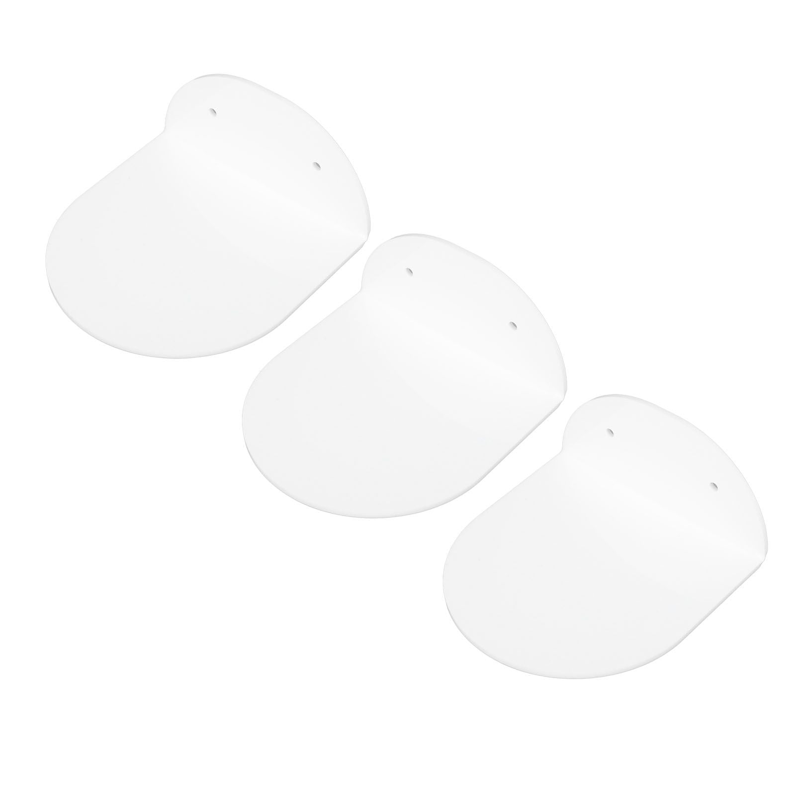 3pcs Wall Speaker Floating Shelves Acrylic Waterproof Wall Mounted Speaker Display Stand for Baby Camera Small Alarm Clock White