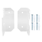 Samurai Sword Holder Horizontal Wall Mount Acrylic Sword Rack Flat Blade Display Stand with Screws Transparent