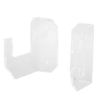 Samurai Sword Holder Horizontal Wall Mount Acrylic Sword Rack Flat Blade Display Stand with Screws Transparent