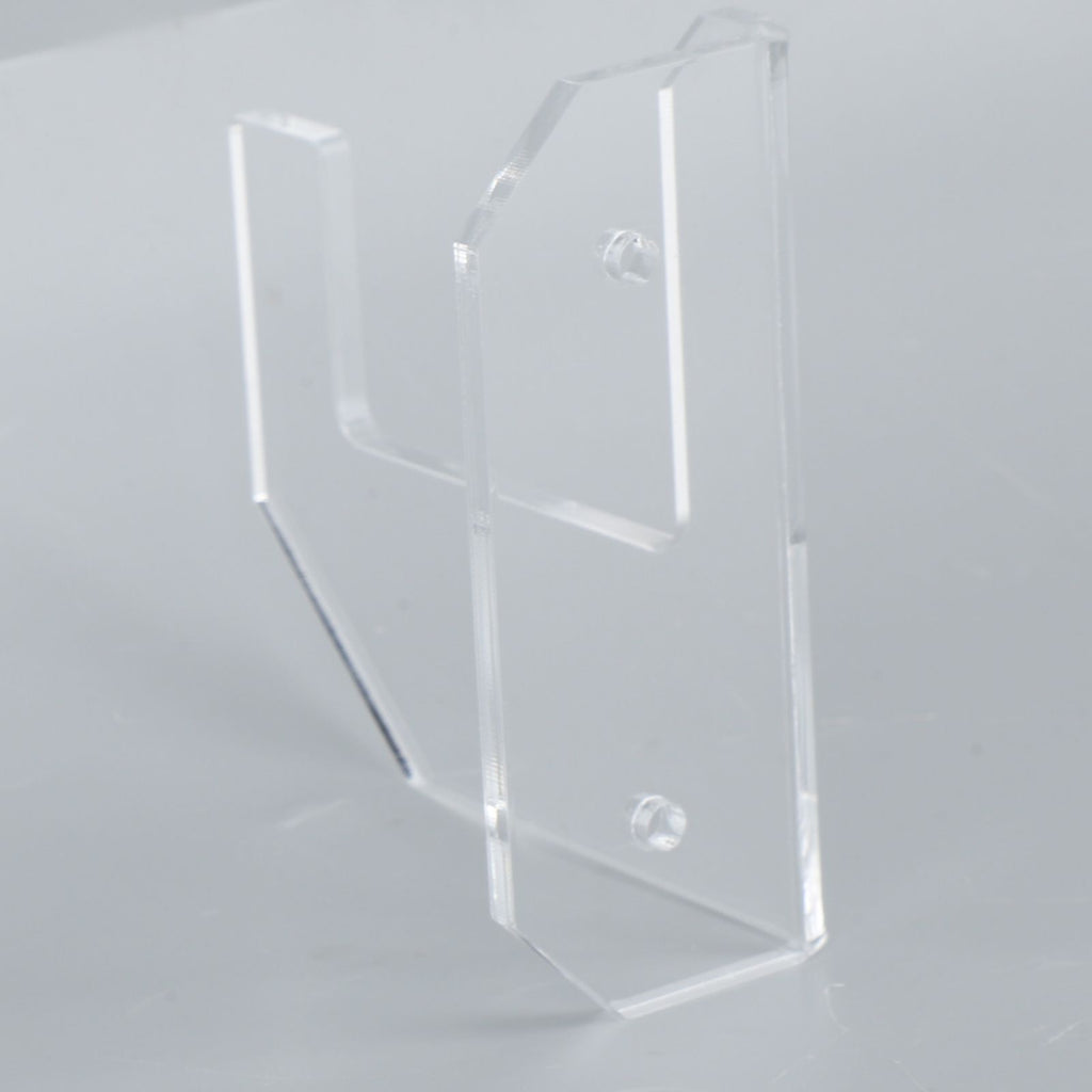 Samurai Sword Holder Horizontal Wall Mount Acrylic Sword Rack Flat Blade Display Stand with Screws Transparent