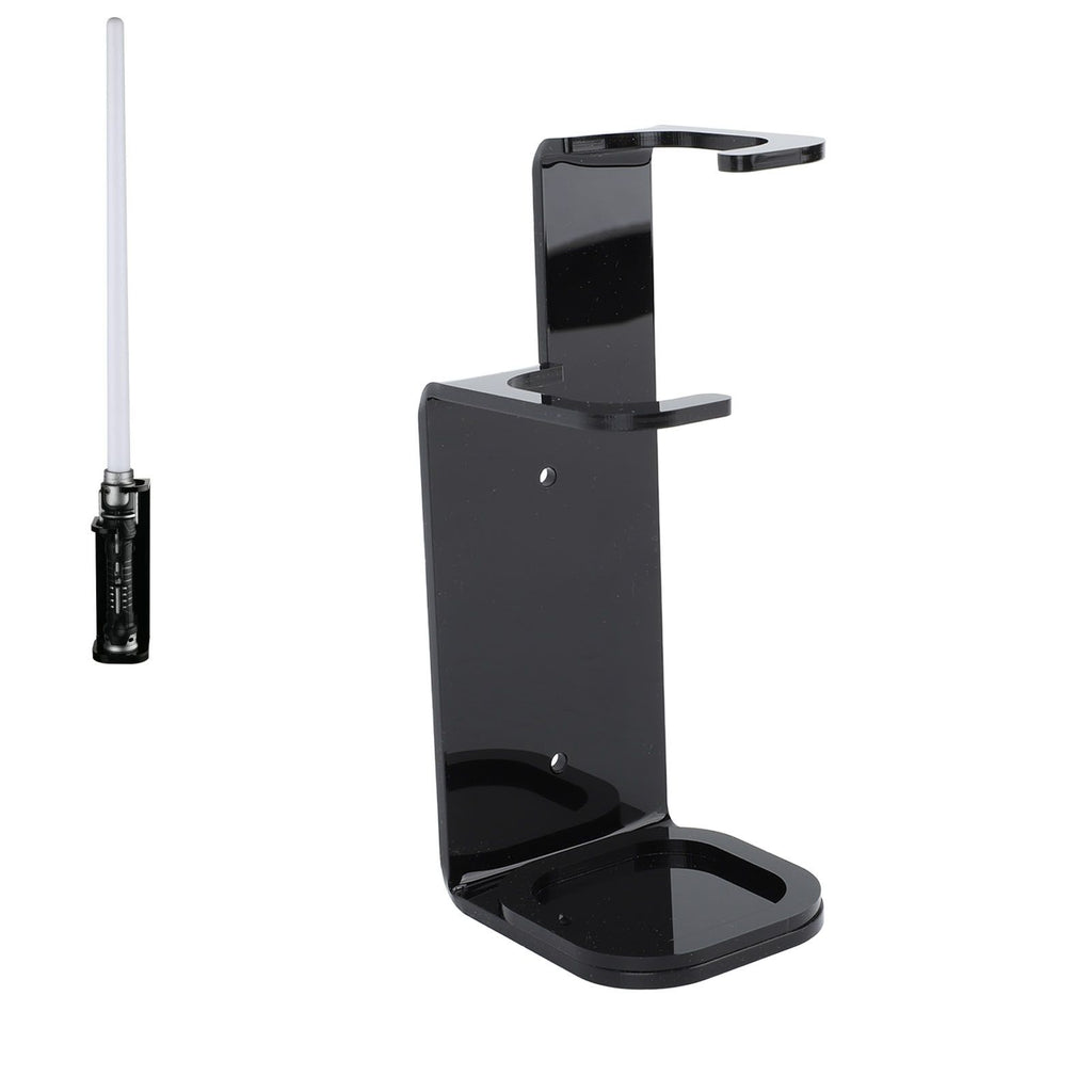 Lightsaber Wall Mount Stand Acrylic Stable Wall Mounted Lightsaber Display Rack for Home Bedroom Black