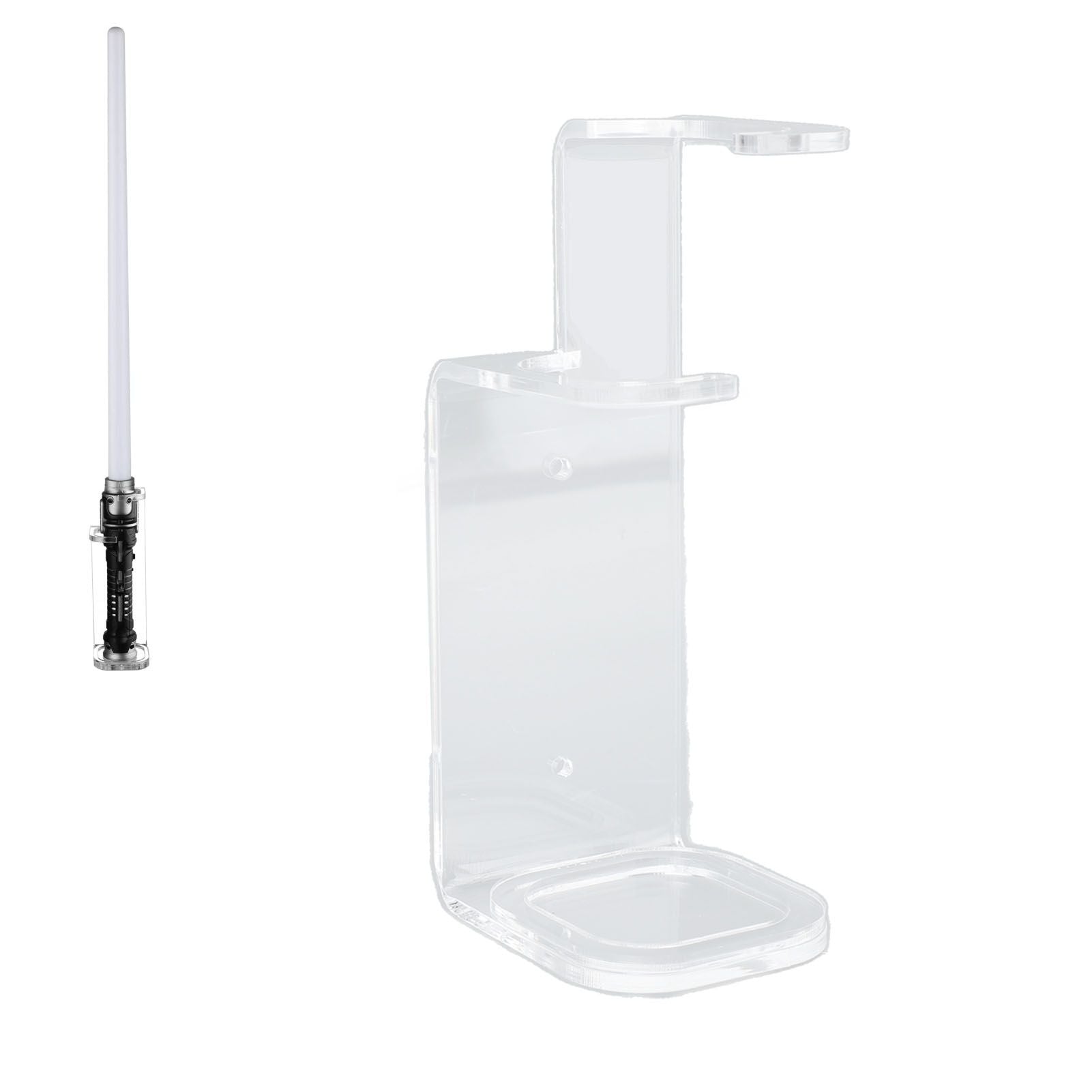 Lightsaber Wall Mount Stand Acrylic Stable Wall Mounted Lightsaber Display Rack for Home Bedroom Transparent