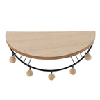 Modern Wall Shelves Fan Shaped Textured Exquisite Floating Shelves for Living Rooms Bedrooms Study Rooms Black