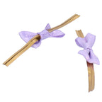 20pcs Bow Knot Twist Ties Biscuits Cookies DIY Baking Bag Ties for Gift Wrapping Weddings PartiesPurple