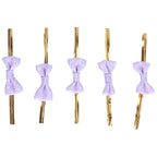 20pcs Bow Knot Twist Ties Biscuits Cookies DIY Baking Bag Ties for Gift Wrapping Weddings PartiesPurple