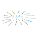 20pcs Bow Knot Twist Ties Biscuits Cookies DIY Baking Bag Ties for Gift Wrapping Weddings PartiesBlue