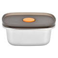 Lunch Box 304 Stainless Steel PP Food Grade Silicone Portable Food Container Storage Box for Picnic Camping Outdoor250ml