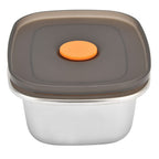 Lunch Box 304 Stainless Steel PP Food Grade Silicone Portable Food Container Storage Box for Picnic Camping Outdoor250ml