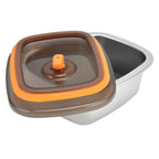 Lunch Box 304 Stainless Steel PP Food Grade Silicone Portable Food Container Storage Box for Picnic Camping Outdoor250ml