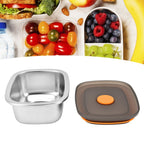 Lunch Box 304 Stainless Steel PP Food Grade Silicone Portable Food Container Storage Box for Picnic Camping Outdoor250ml