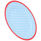 9in Imitation Porcelain Dinner Plate Decorative Reusable Snack Plate Lightweight Tableware for Cakes FruitLight Blue Dot