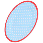 9in Imitation Porcelain Dinner Plate Decorative Reusable Snack Plate Lightweight Tableware for Cakes FruitLight Blue Dot