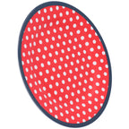 9in Imitation Porcelain Dinner Plate Decorative Reusable Snack Plate Lightweight Tableware for Cakes FruitRed Dot