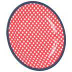 9in Imitation Porcelain Dinner Plate Decorative Reusable Snack Plate Lightweight Tableware for Cakes FruitRed Grid
